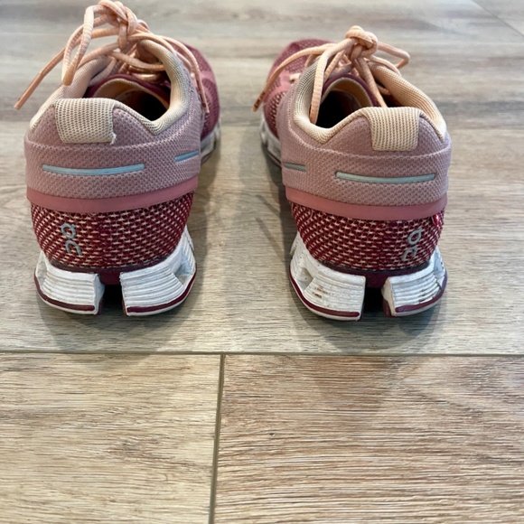 Women's On Cloud 2.0 Swiss Engineering Dust Rose/Peach Running Shoes Size 7 - Picture 7 of 12